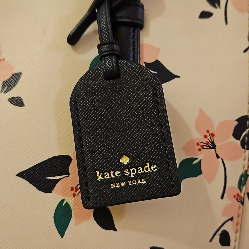 Kate Spade Floral Tote Bag - Cream and Black - Picture 3 of 16
